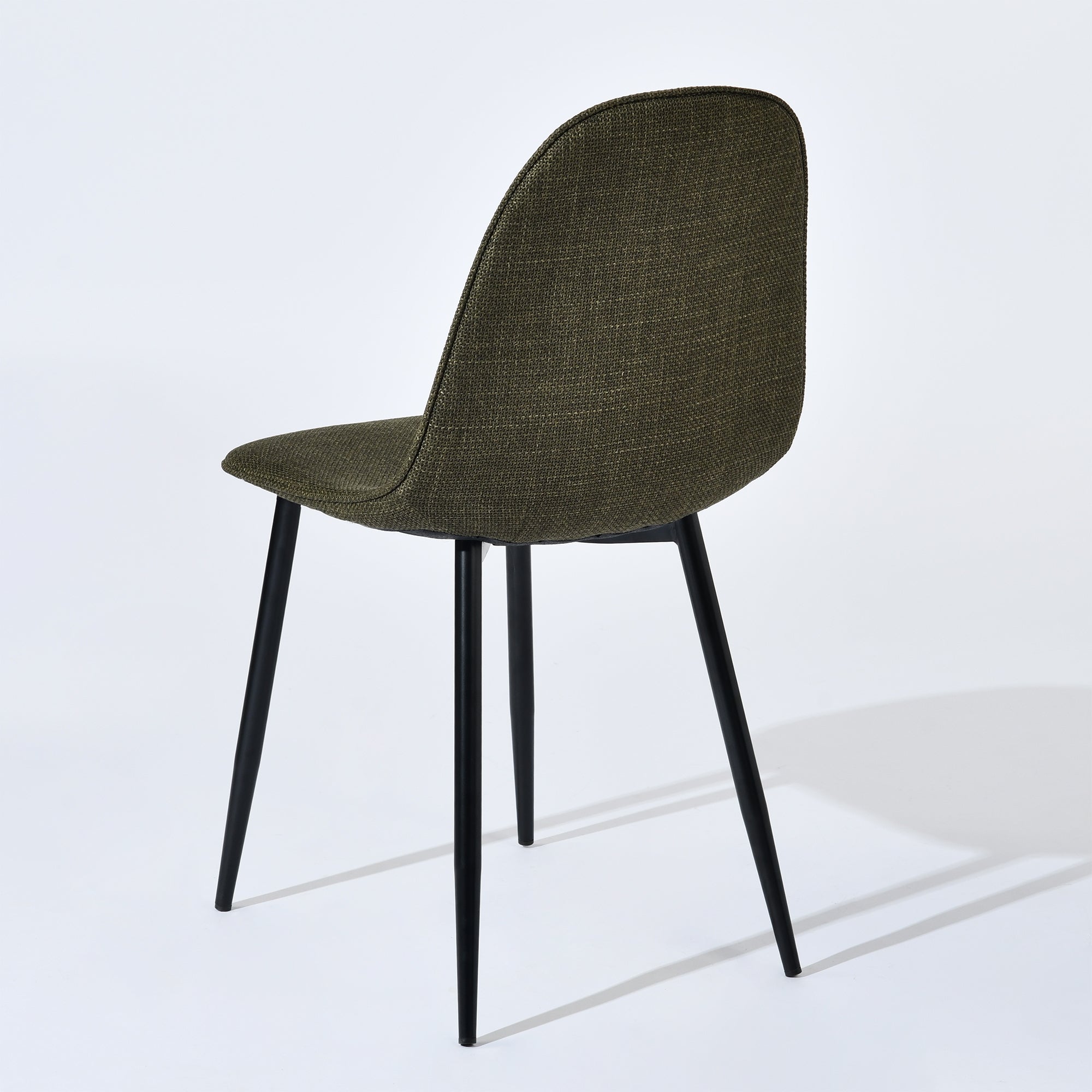 Open Box Homy Casa CHARLTON FABRIC LIME GREEN Dining Chair "17.32 x 20.87 x 33.86 in" Modern Seating for Kitchen & Dining Room