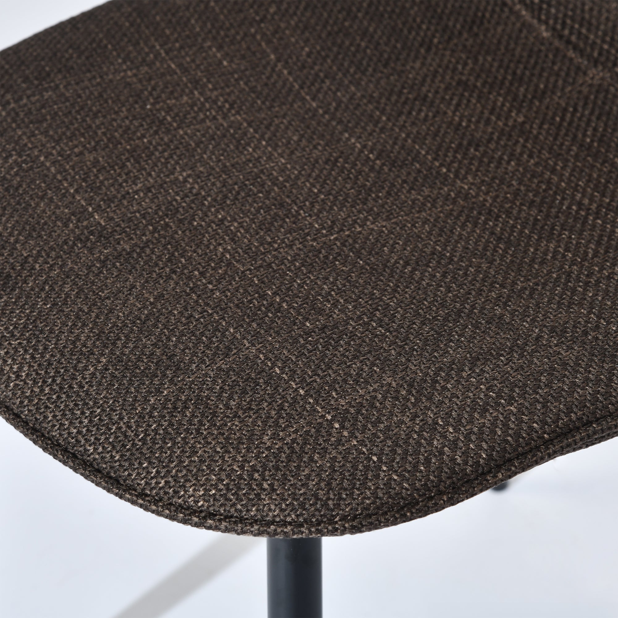 Charlton Tweed Dining Chair Set of 4 with Splayed Metal Legs