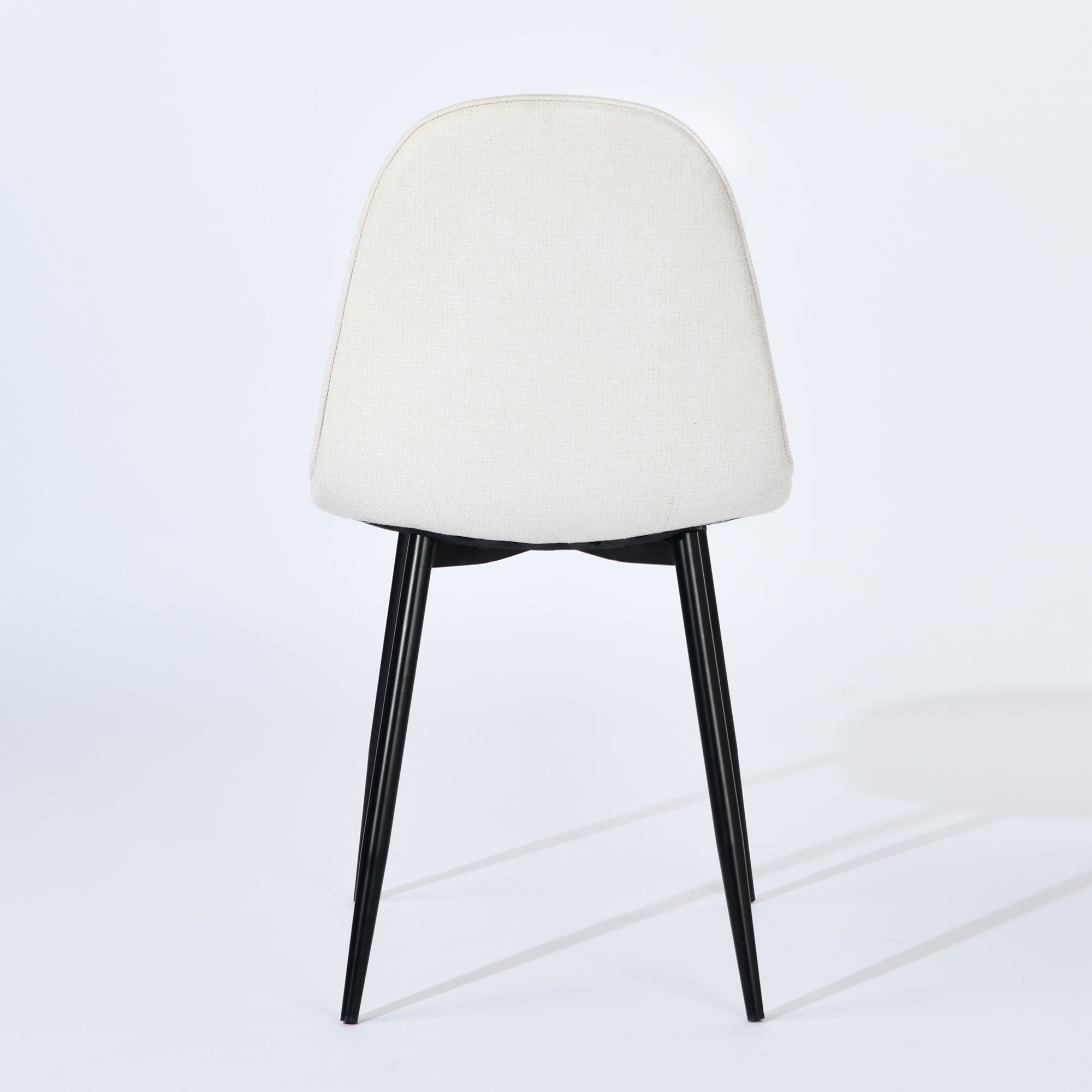 Stan 5 Piece Walnut Dining Table Set 63” Table with 4 Charlton Upholstered Chairs