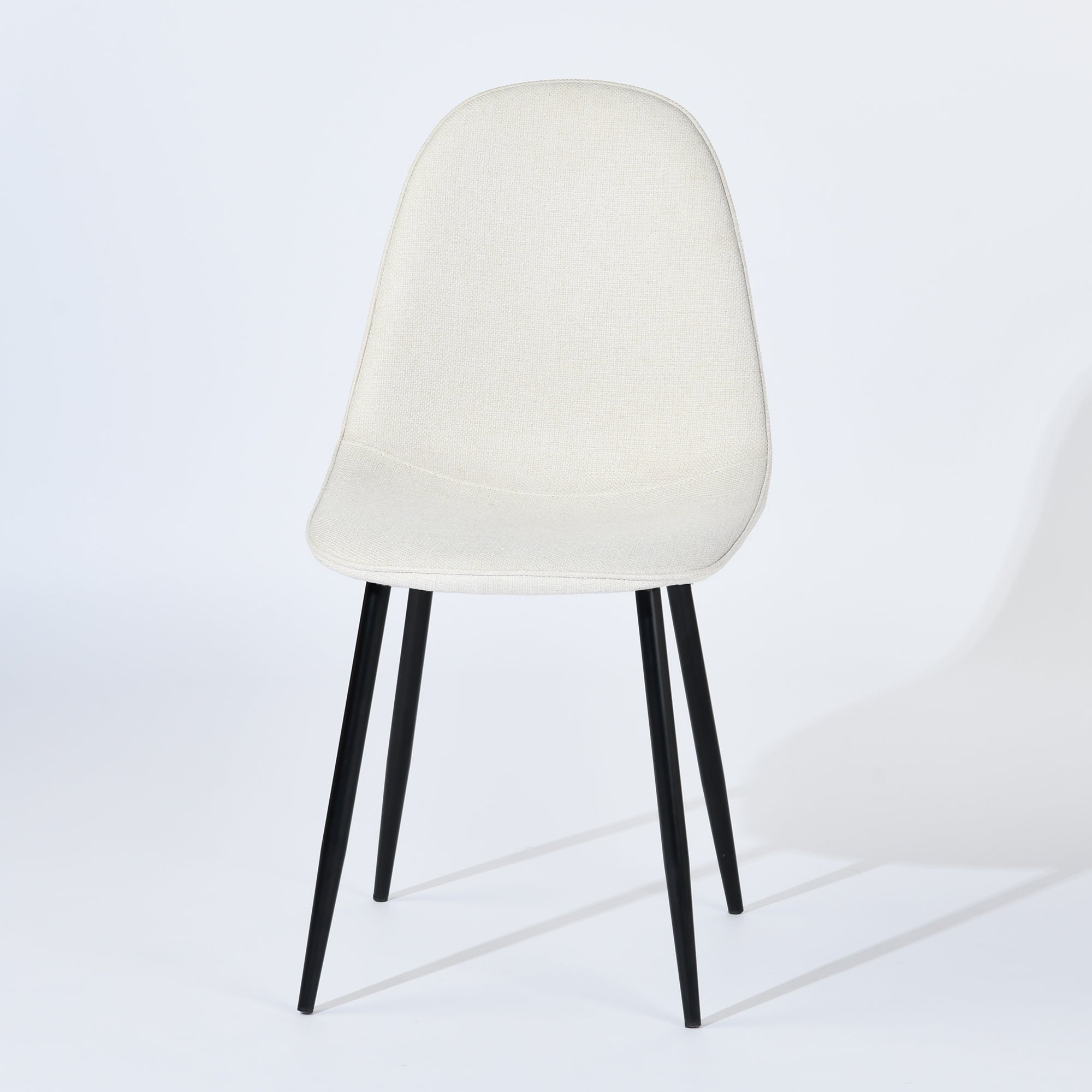 Stan 5 Piece Walnut Dining Table Set 63” Table with 4 Charlton Upholstered Chairs