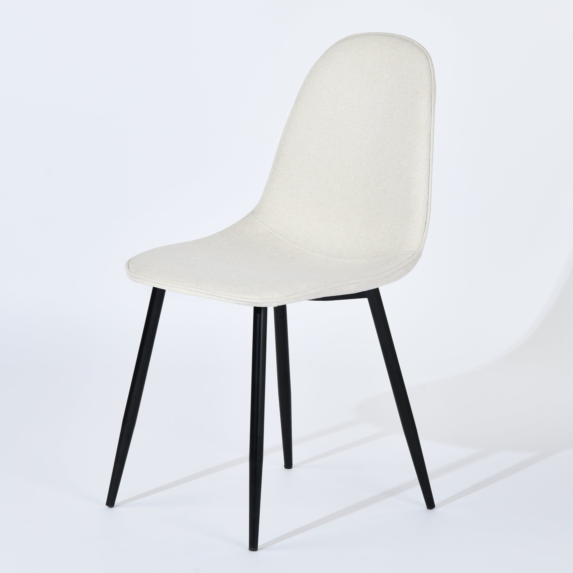 Stan 5 Piece Walnut Dining Table Set 63” Table with 4 Charlton Upholstered Chairs