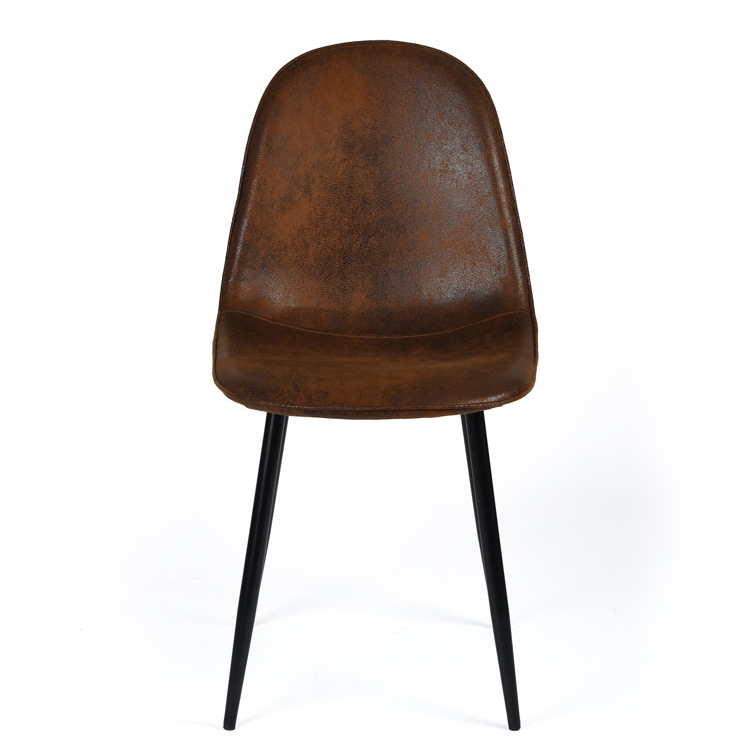 Stan 5 Piece Walnut Dining Table Set 63” Table with 4 Charlton Upholstered Chairs