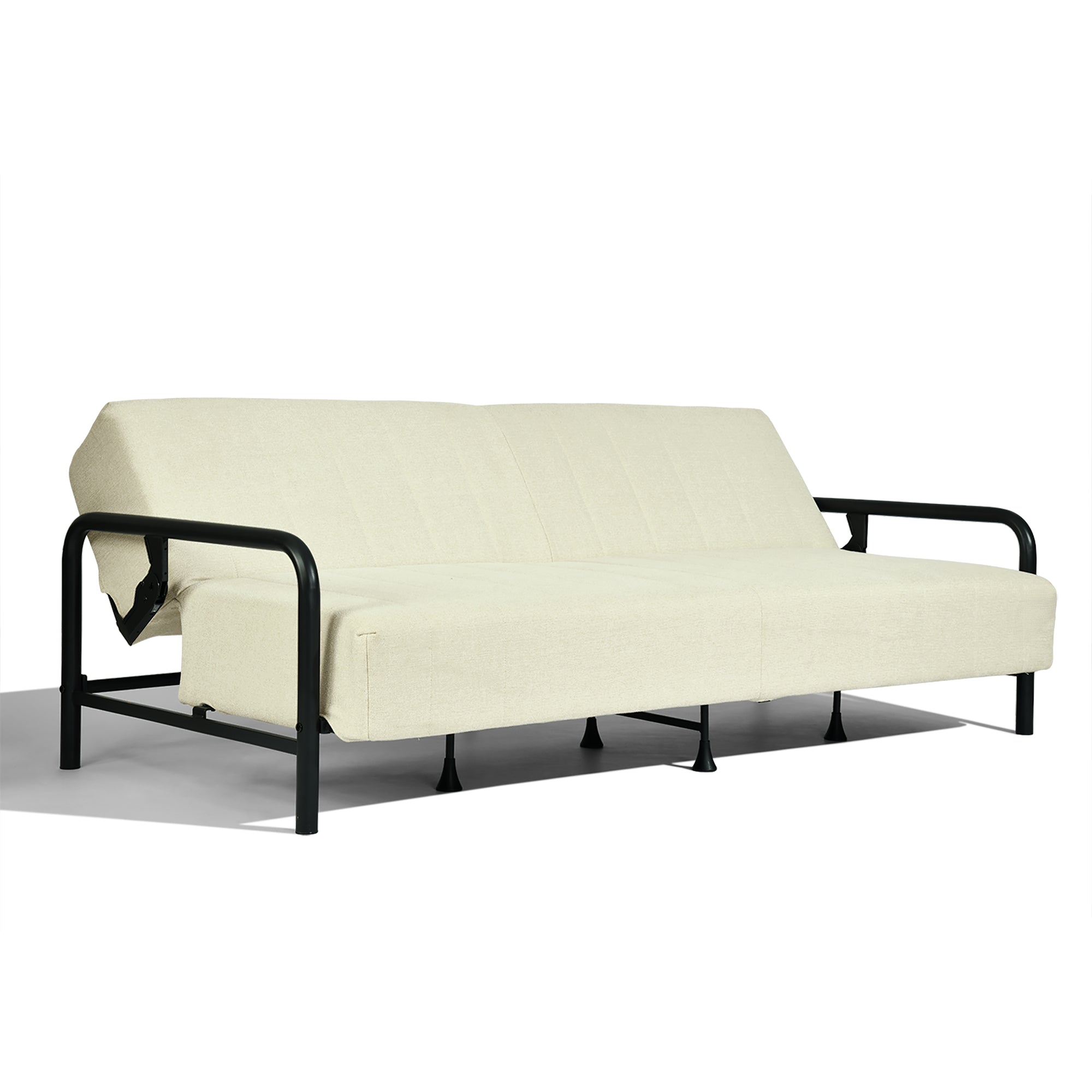 Homy Casa CLICKO 78" 3 Seater Sofa Bed Convertible Sleeper, Beige