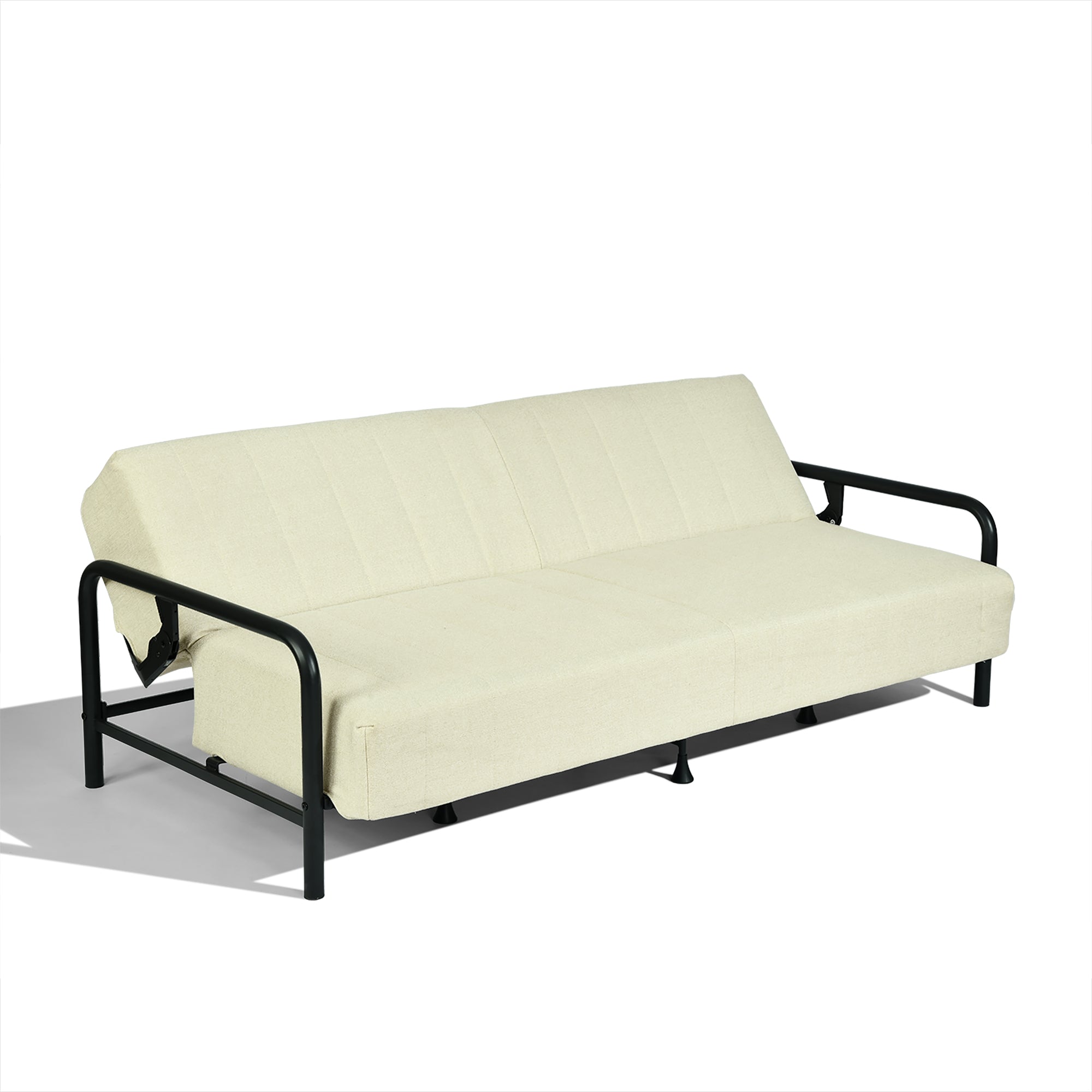 Homy Casa CLICKO 78" 3 Seater Sofa Bed Convertible Sleeper, Beige