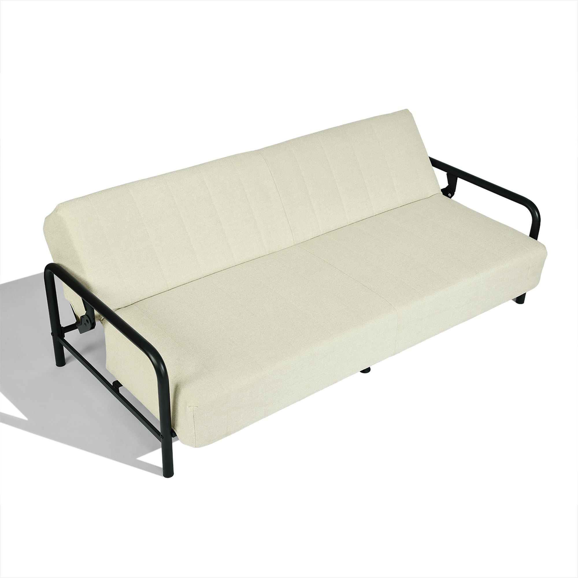 Homy Casa CLICKO 78" 3 Seater Sofa Bed Convertible Sleeper, Beige