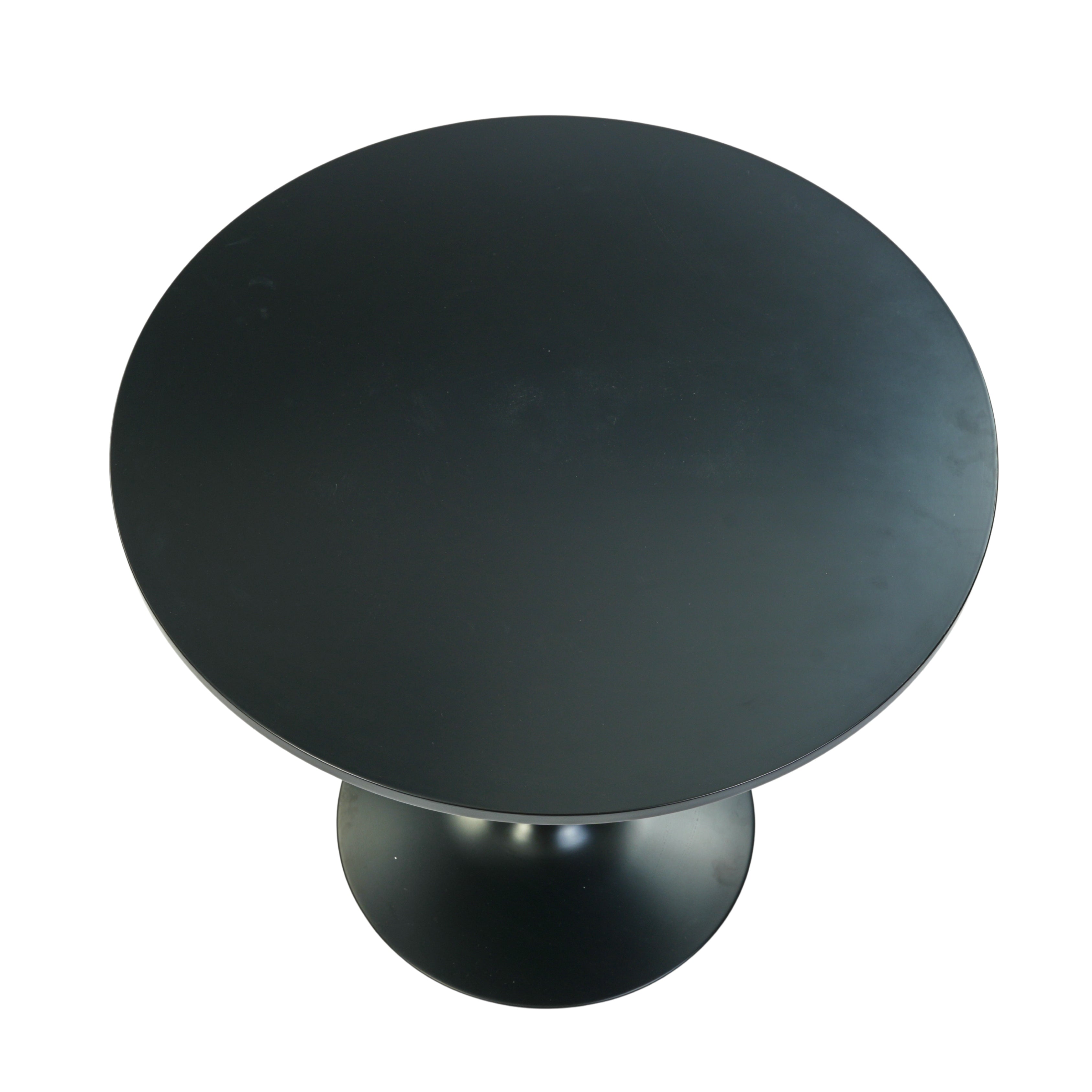 Clift 31.5” Round Dining Table with Metal Base – Compact & Stylish Design