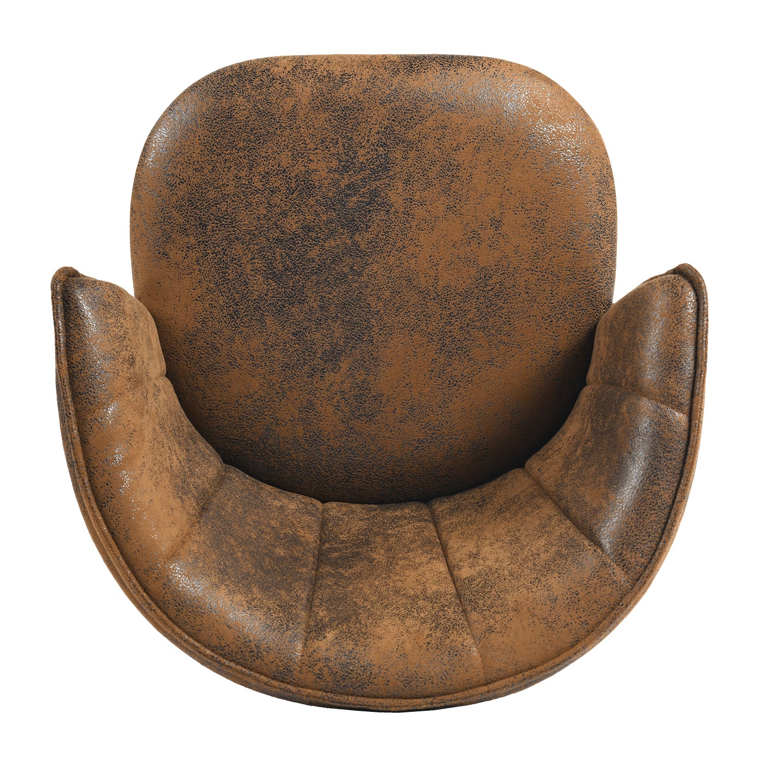 Doncic 26" Antique Suede Counter Height Bar Stool Set of 2 with Gold-Tipped Steel Legs
