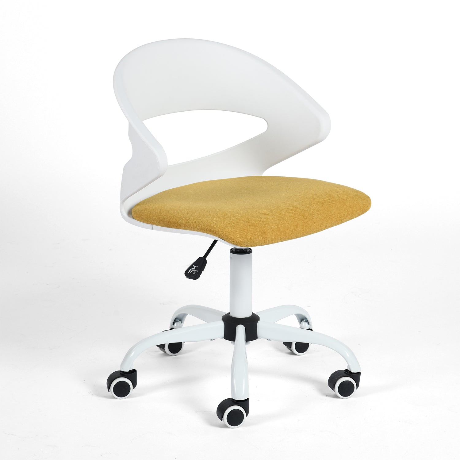 Dot White PP Adjustable Height Swivel Desk Chair - HomyCasa - HomyCasa