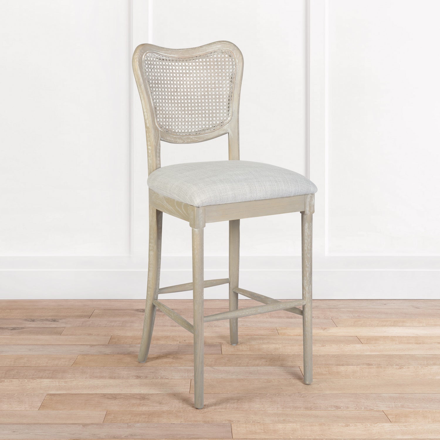 Open Box Homy Casa EIKKI HIGH BAR GREY 19.69" W x 22.05" D x 42.13" H Bar Stool for Home and Workspace