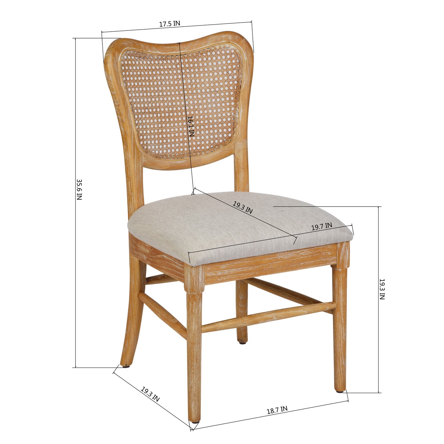 Homy Casa EIKKI Middle Bar Wood 19.69" W x 22.05" D x 39.76" H Bar Stool Chair for Home and Workspace
