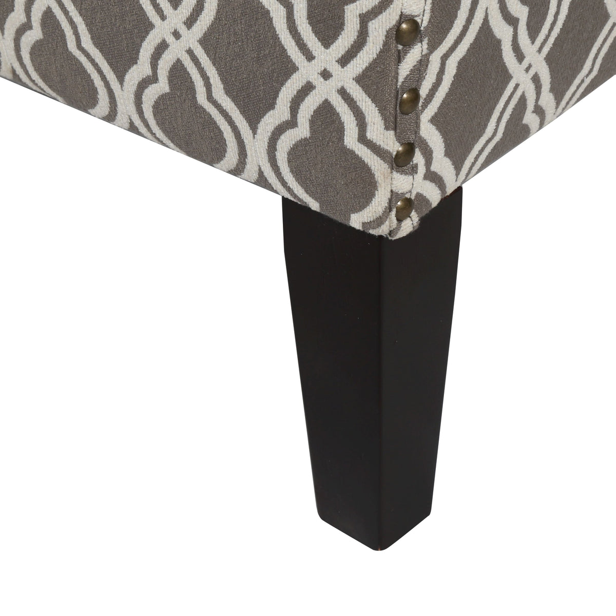 Homy Casa ELLIOT Pattern Accent Chair with Solid Wood Legs and Fireproof Fabric, Open Box
