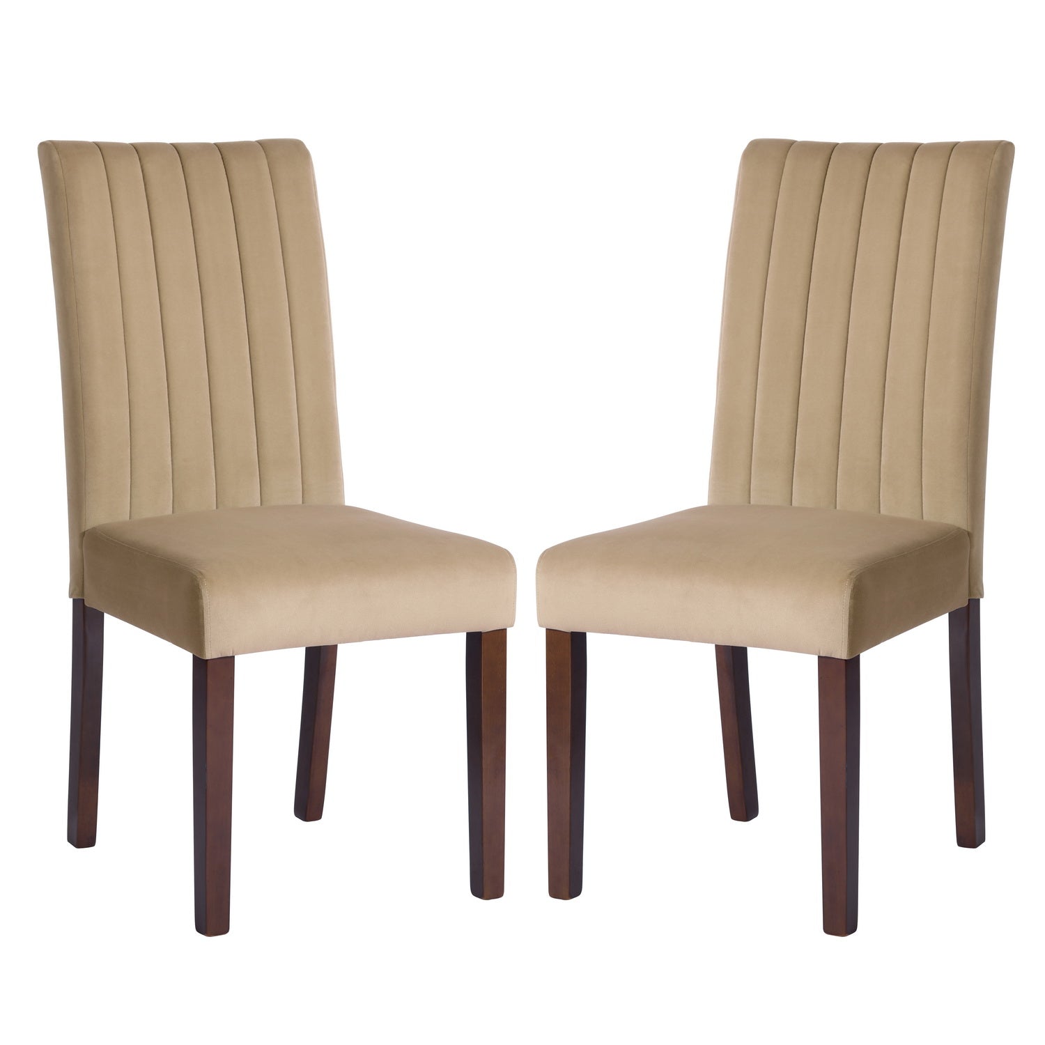 Open Box Homy Casa FAWN TAUPE A "18.11'' W x 24.02'' D x 40.16'' H" Dining Chair for Kitchen & Dining Room