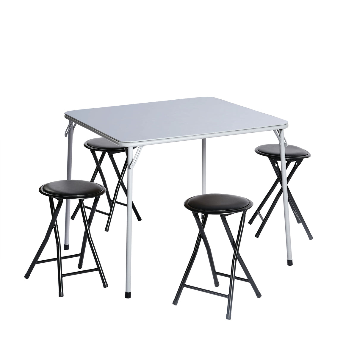Homy Casa FERN 34" Folding Table for Home and Workspace, Grey