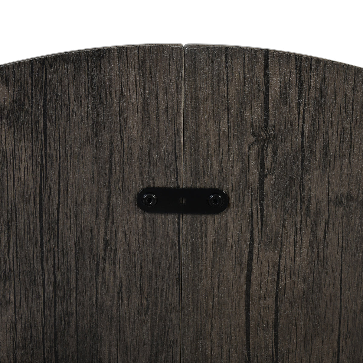 Fontana Modern 39.4" Round Dining Table with Criss-Cross Metal Legs