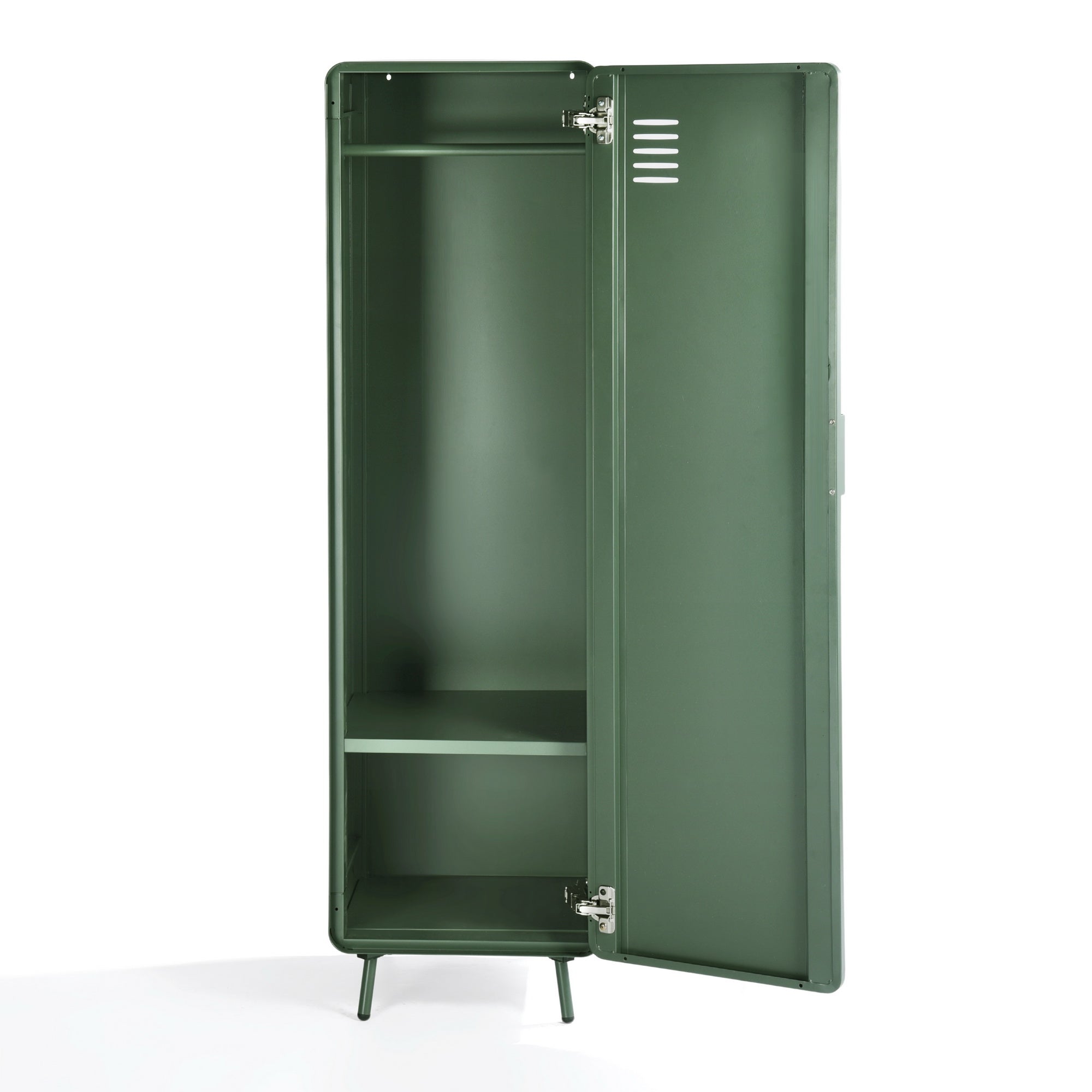 Homy Casa FORESTLINE Hallway Cabinet Cactus Green "15.75" W x 15.75" D x 53.94" H Storage Locker