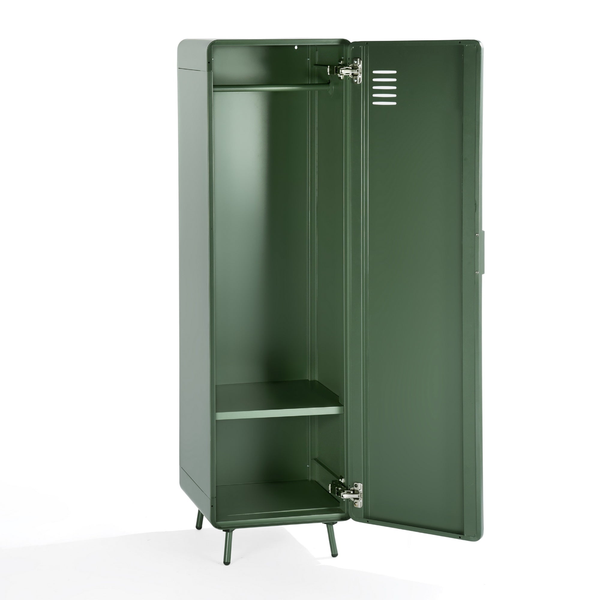 Homy Casa FORESTLINE Hallway Cabinet Cactus Green "15.75" W x 15.75" D x 53.94" H Storage Locker