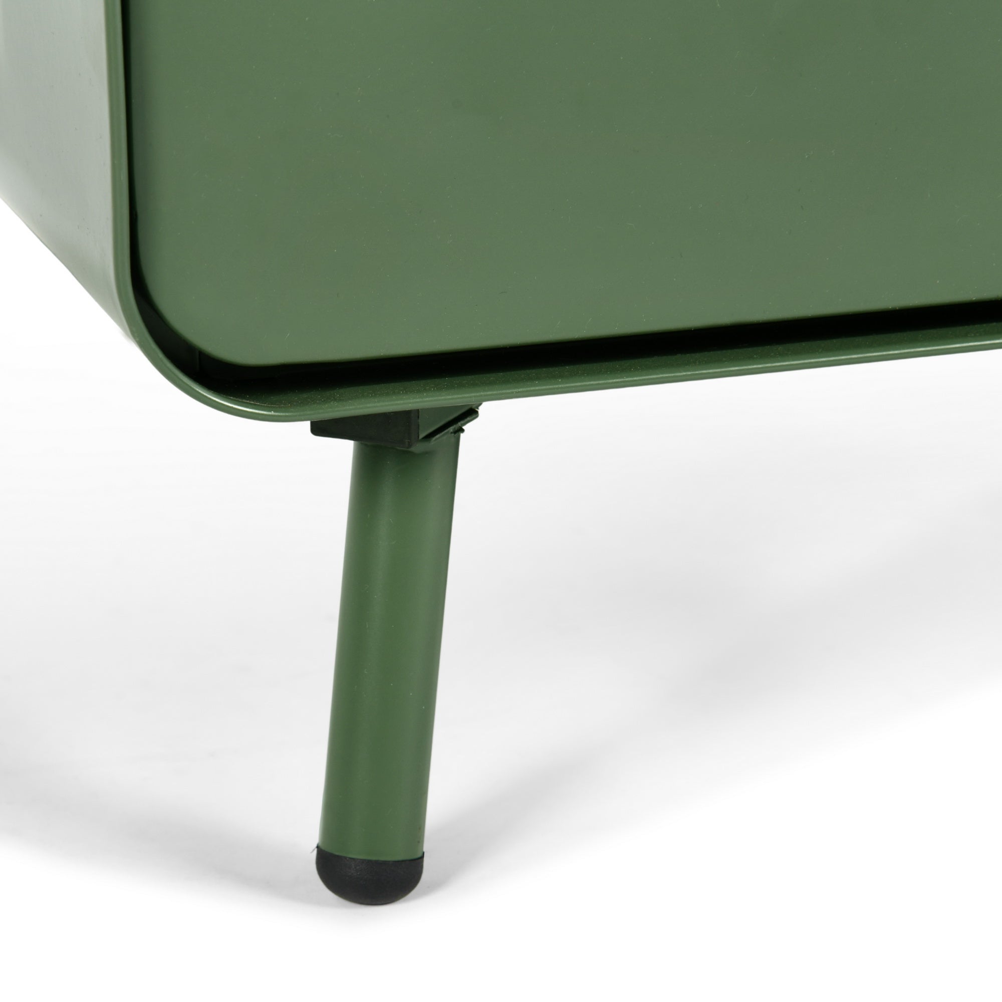 Homy Casa FORESTLINE LOW 3-DOOR CABINET CACTUS GREEN "47.2" W x 15.7" D x 22.4" H Storage Cabinet for Living Room, Bedroom, or Office