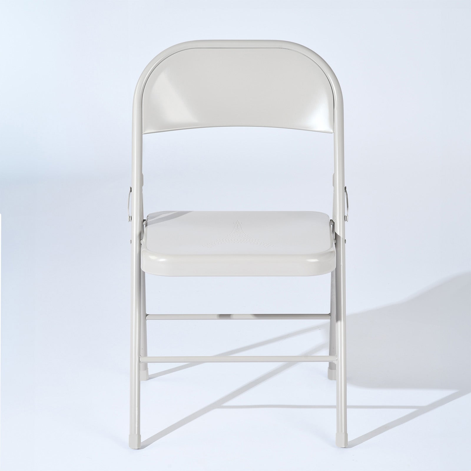 Homy Casa FRIEDA EIFFEL MORANDI GREY 4PK 18.3" Folding Chair Set for Home and Workspace
