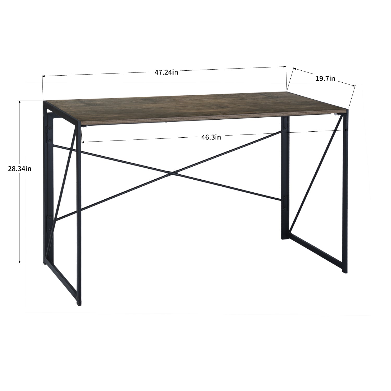Homy Casa HARPER 246T 47.2" Computer Desk for Home Office Workspace Open Box