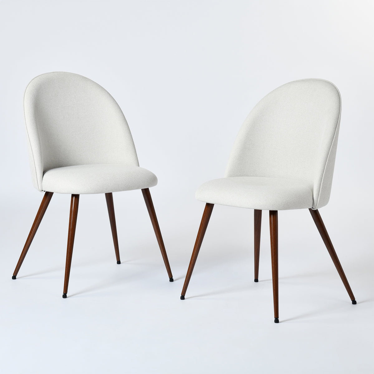 Fontana 3 Piece Brown Dining Table Set with 2 Haven Upholstered Chairs
