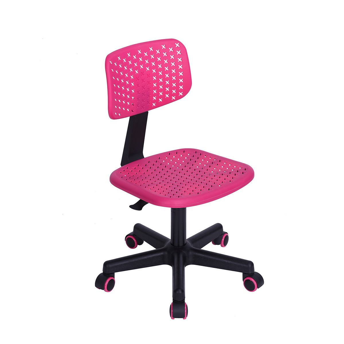 Irene Adjustable Swivel Study Chair with Ergonomic Design Pink