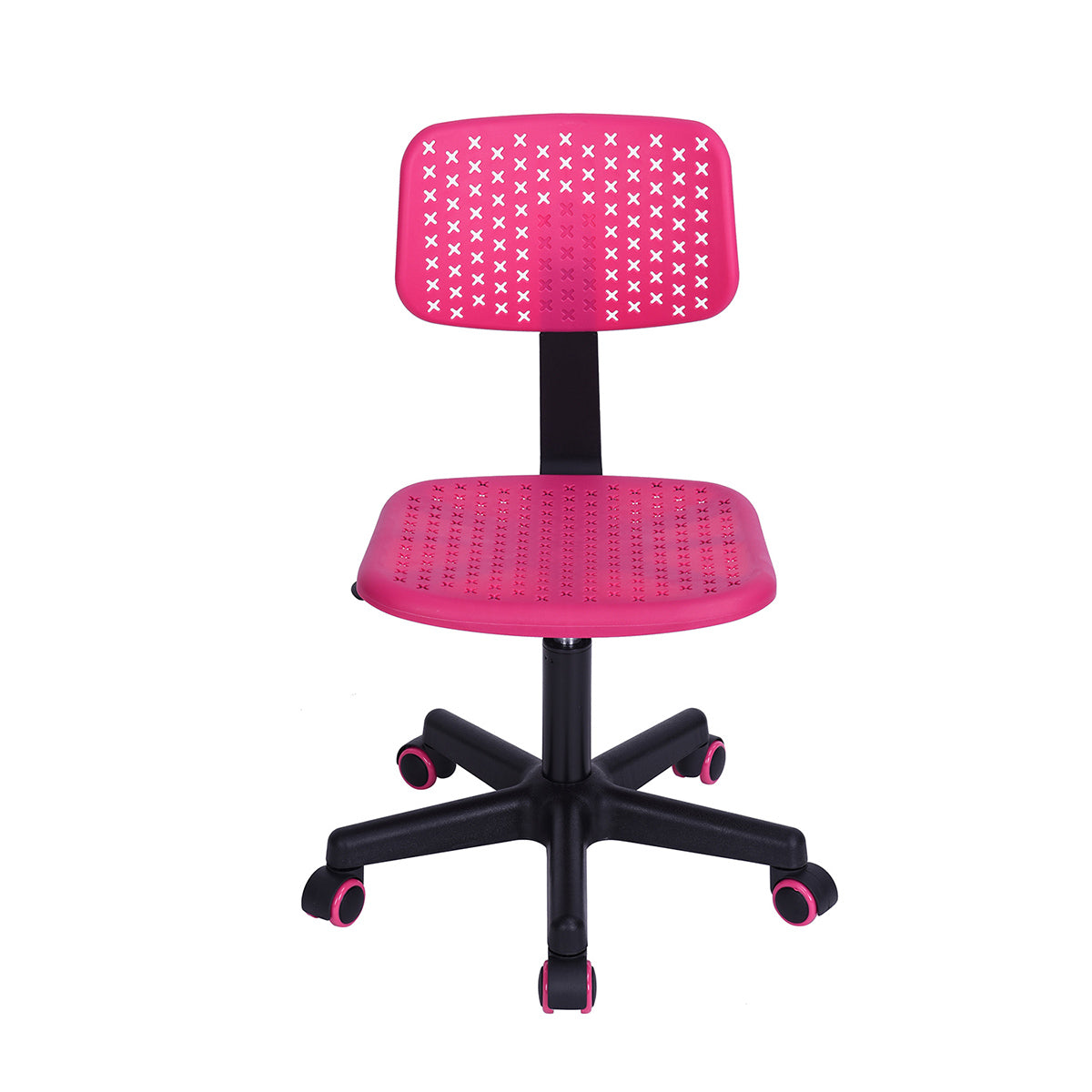 Irene Adjustable Swivel Study Chair with Ergonomic Design Pink