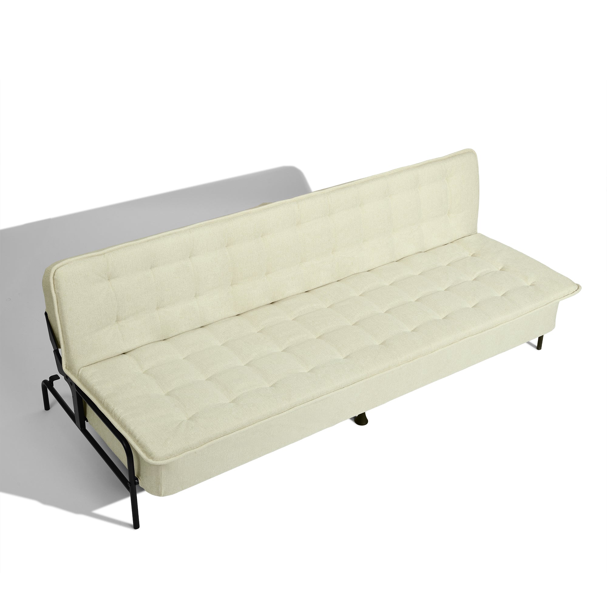 Homy Casa JAKO 77" 3 Seater Sofa Bed Convertible Sleeper, Beige