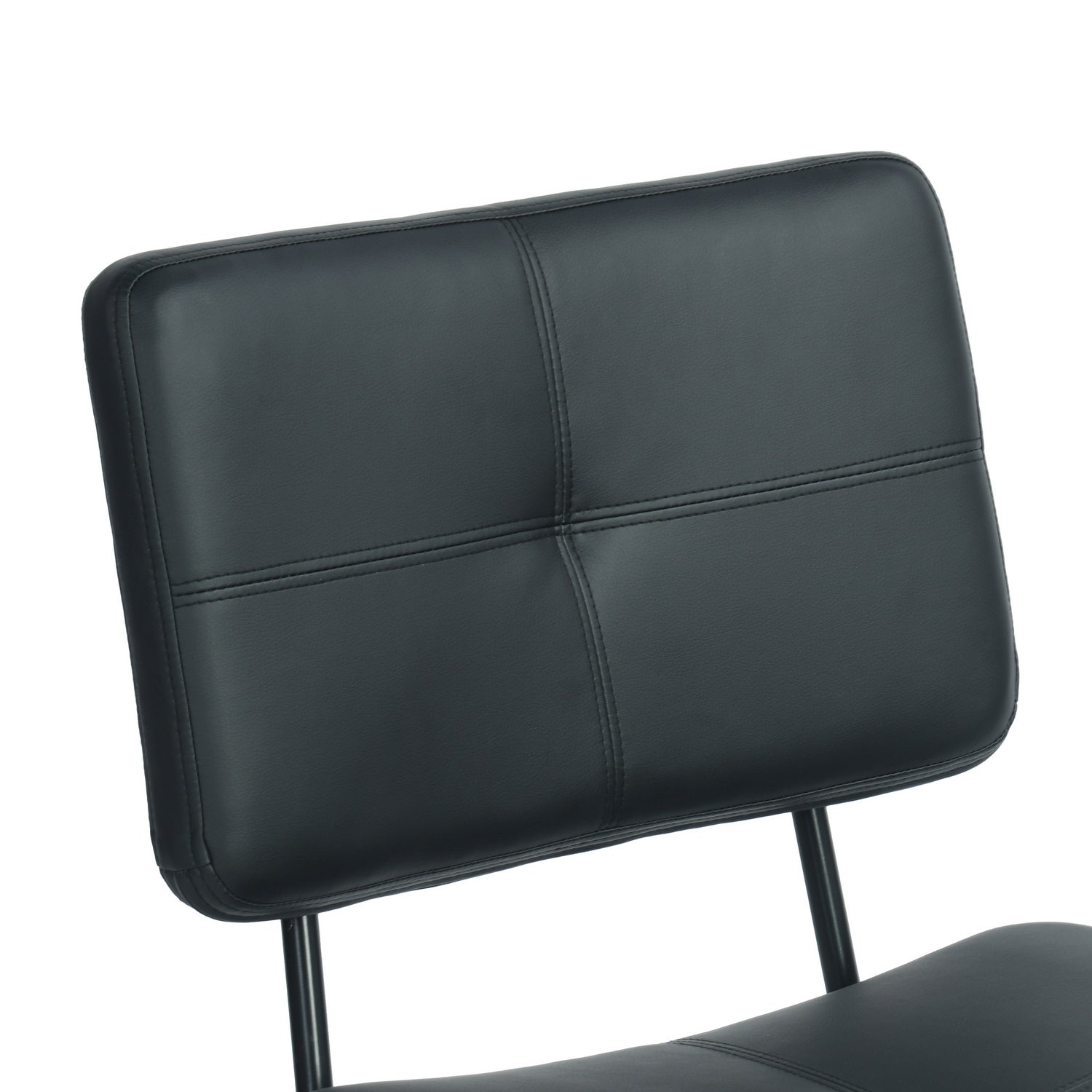 Homy Casa Karomi 2PC PU Dining Chairs in Black
