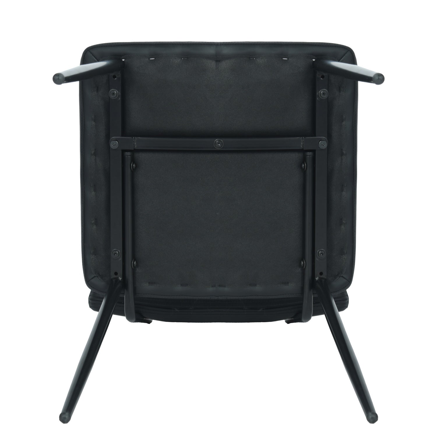 Homy Casa Karomi 2PC PU Dining Chairs in Black