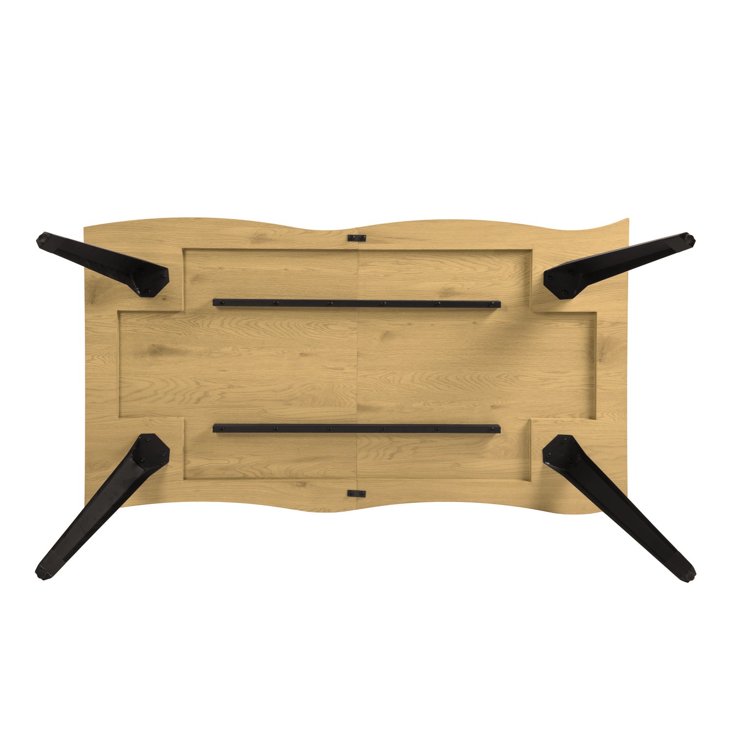 Homy Casa LANCELOT KD NATURAL 63" Dining Table for Home and Workspace Open Box