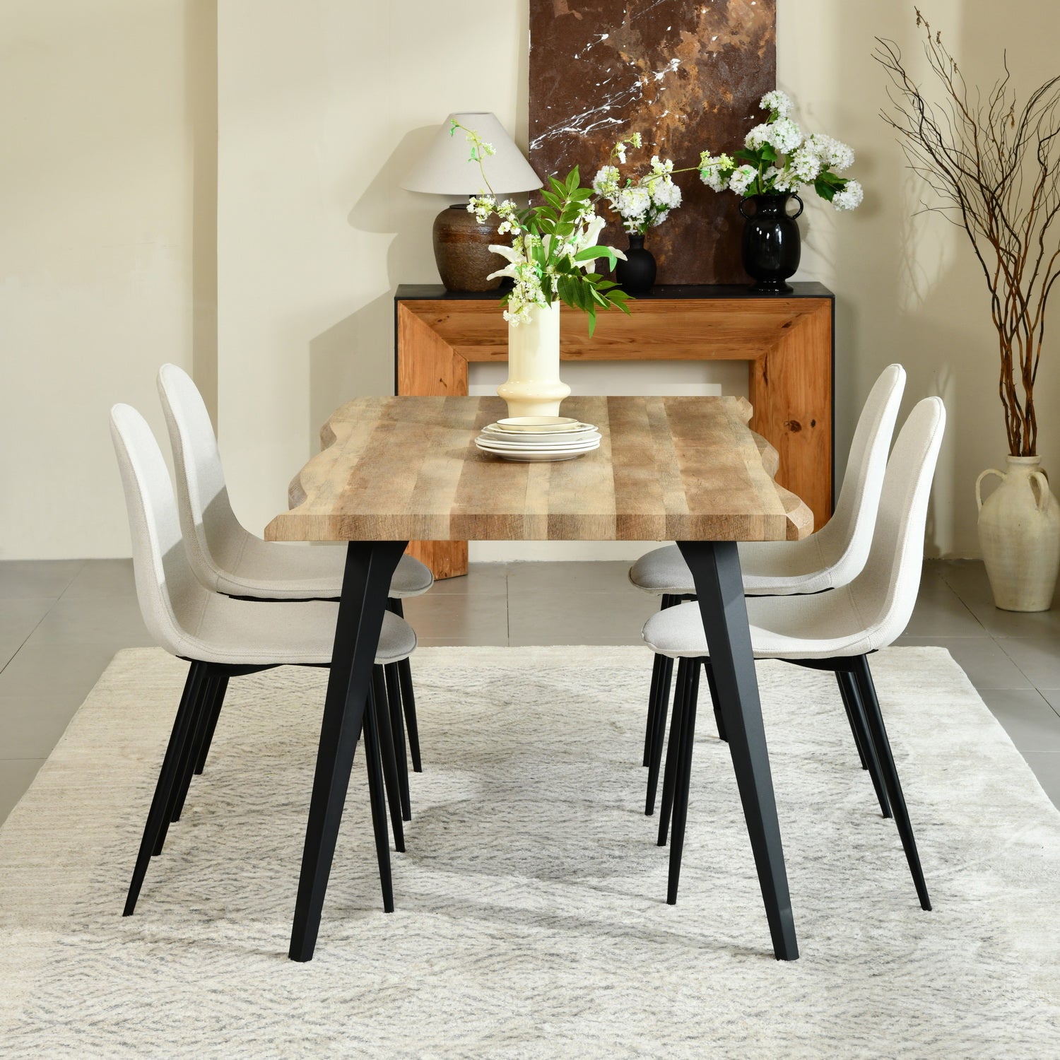 Lancelot Modern wooden Dining Table