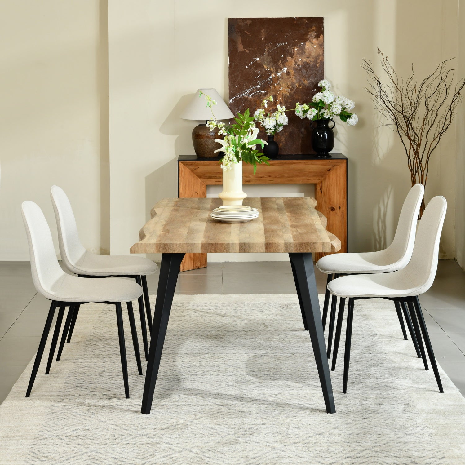 Lancelot Modern wooden Dining Table