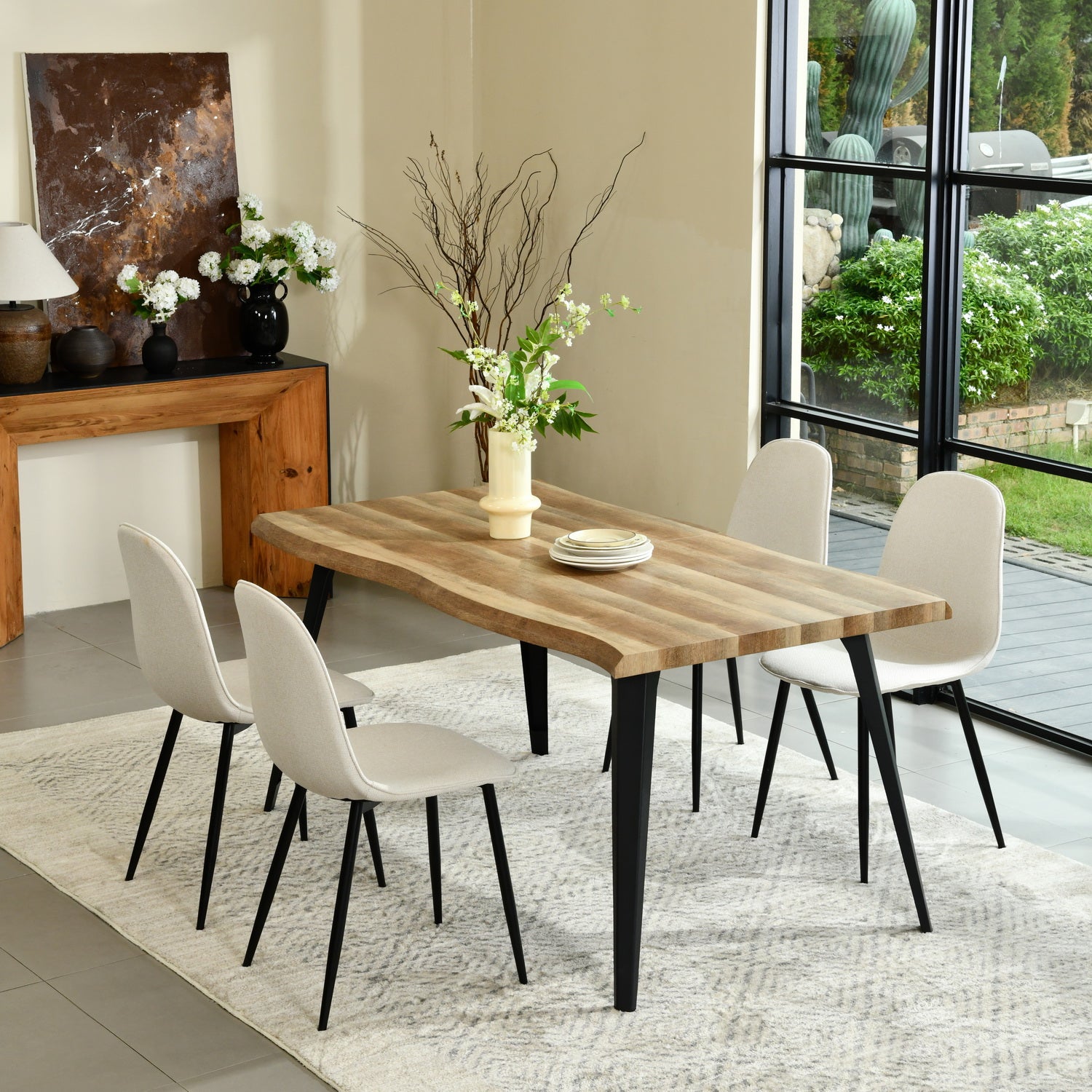 Lancelot Modern wooden Dining Table