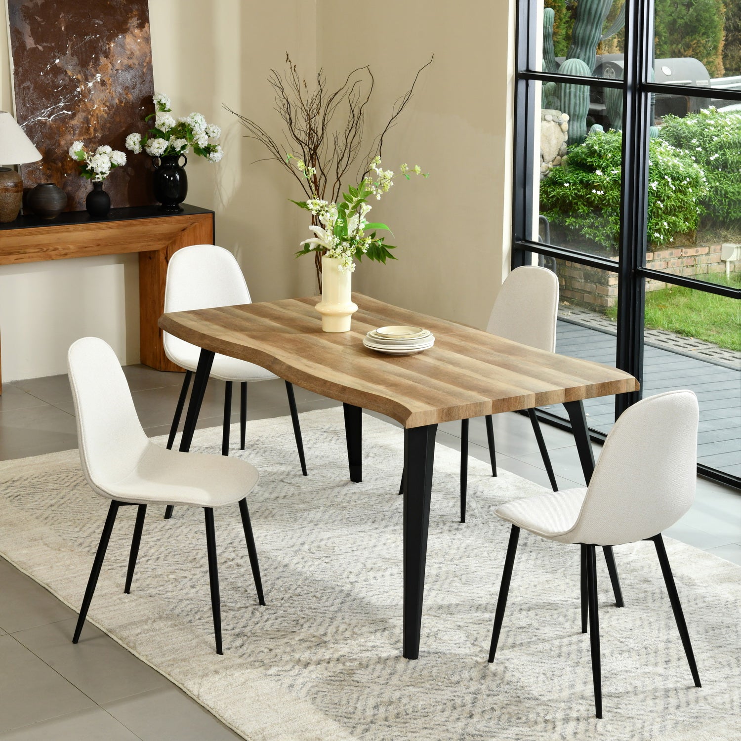 Lancelot Modern wooden Dining Table