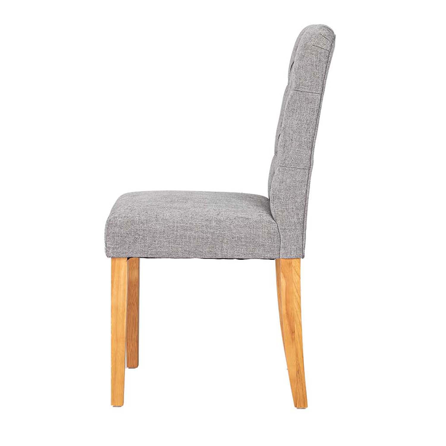 Homy Casa LUCETTA GREY 2PC Dining Chairs Comfortable Seating for Kitchen & Dining Room Open Box