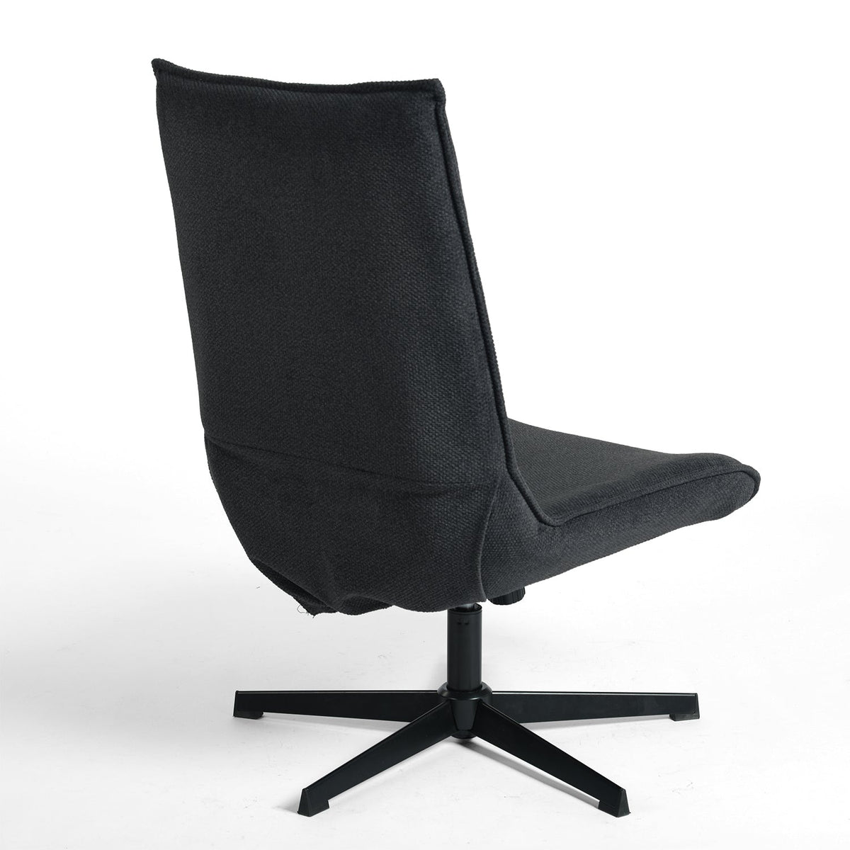 Homy Casa Lucks Swivel Lounge Chair with Fabric Upholstery, For Home or Office,Gray