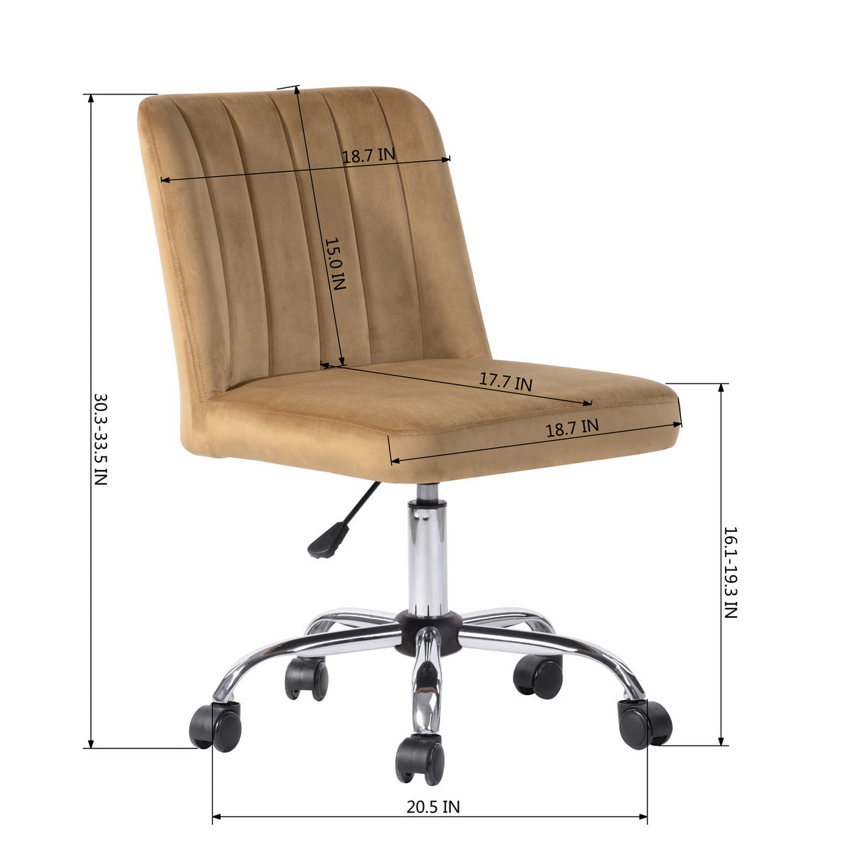 Homy Casa MAKER KHAKI Office Chair Open Box