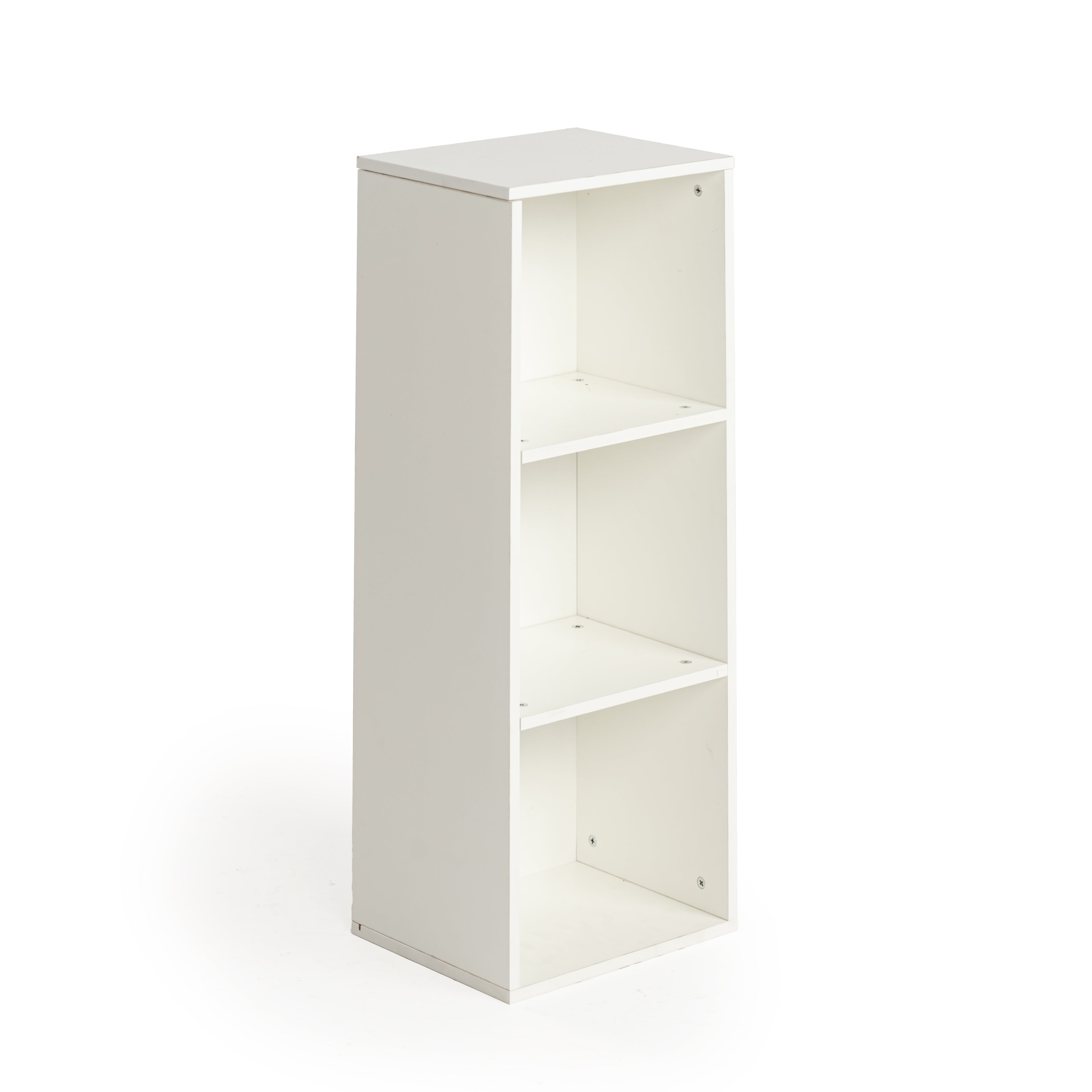 Homy Casa MANDI III 3PC Modular 3-Tier Bookcase Set Stackable Storage Shelves for Living Room Bedroom Office