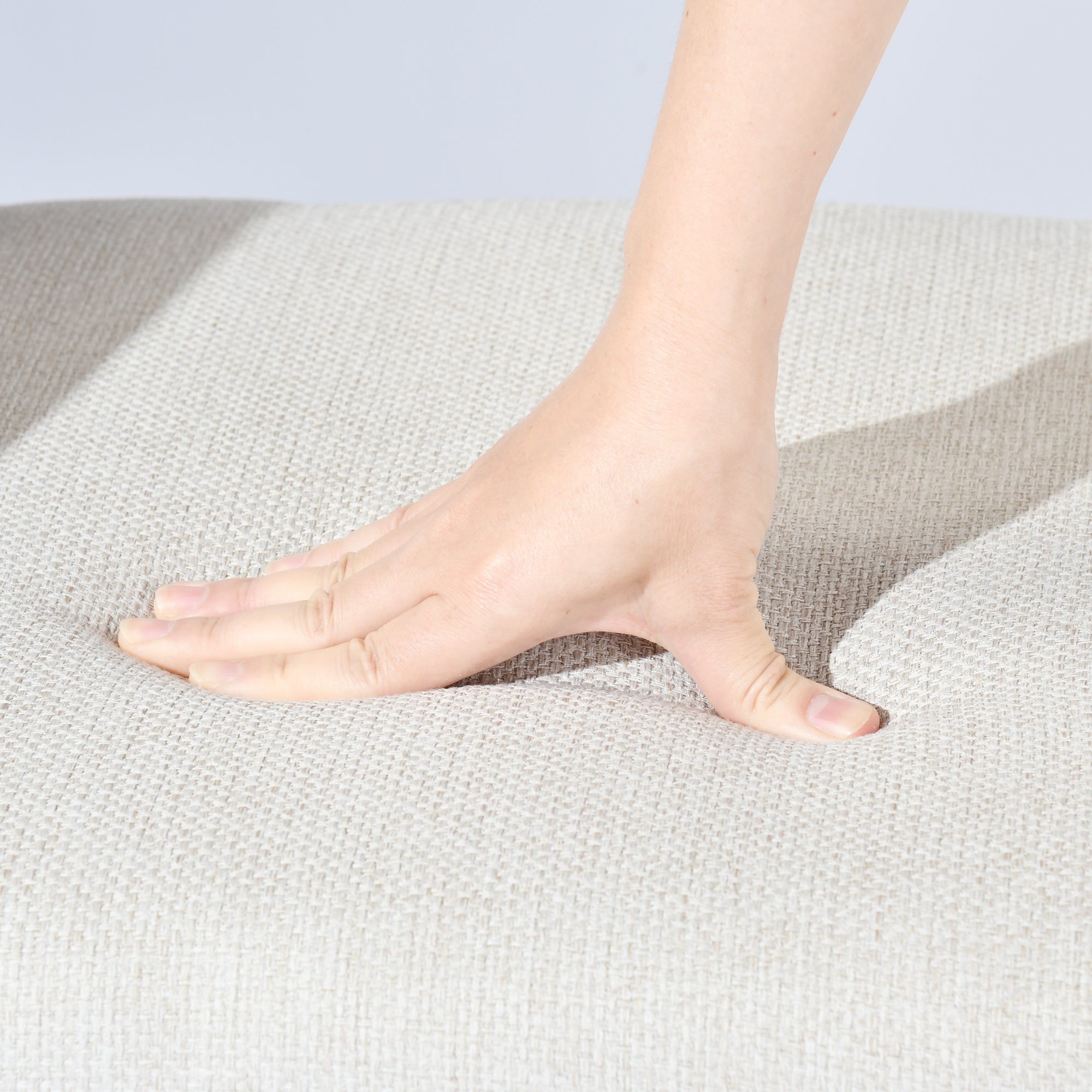 Stan 5 Piece White Marble Dining Table Set with 4 Mayfair Upholstered Chairs, Beige