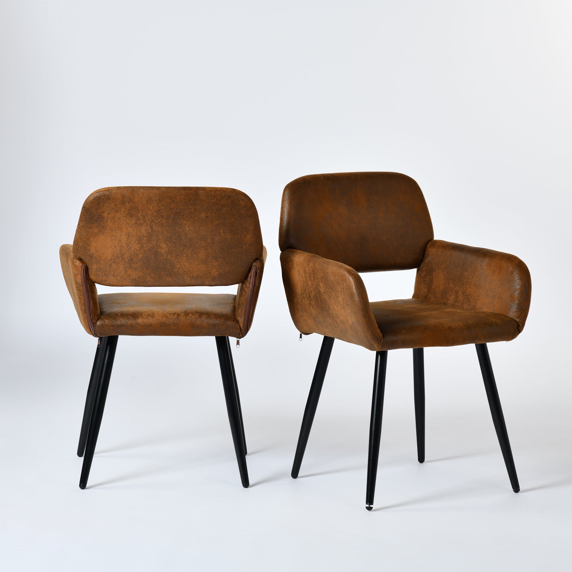 Fontana 3 Piece Expresso Brown & Mayfair Upholstered Dining Set