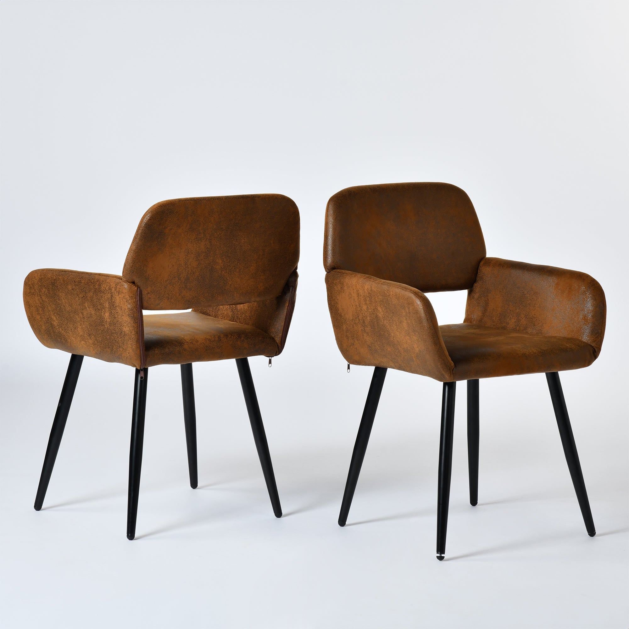 Fontana 3 Piece Expresso Brown & Mayfair Upholstered Dining Set