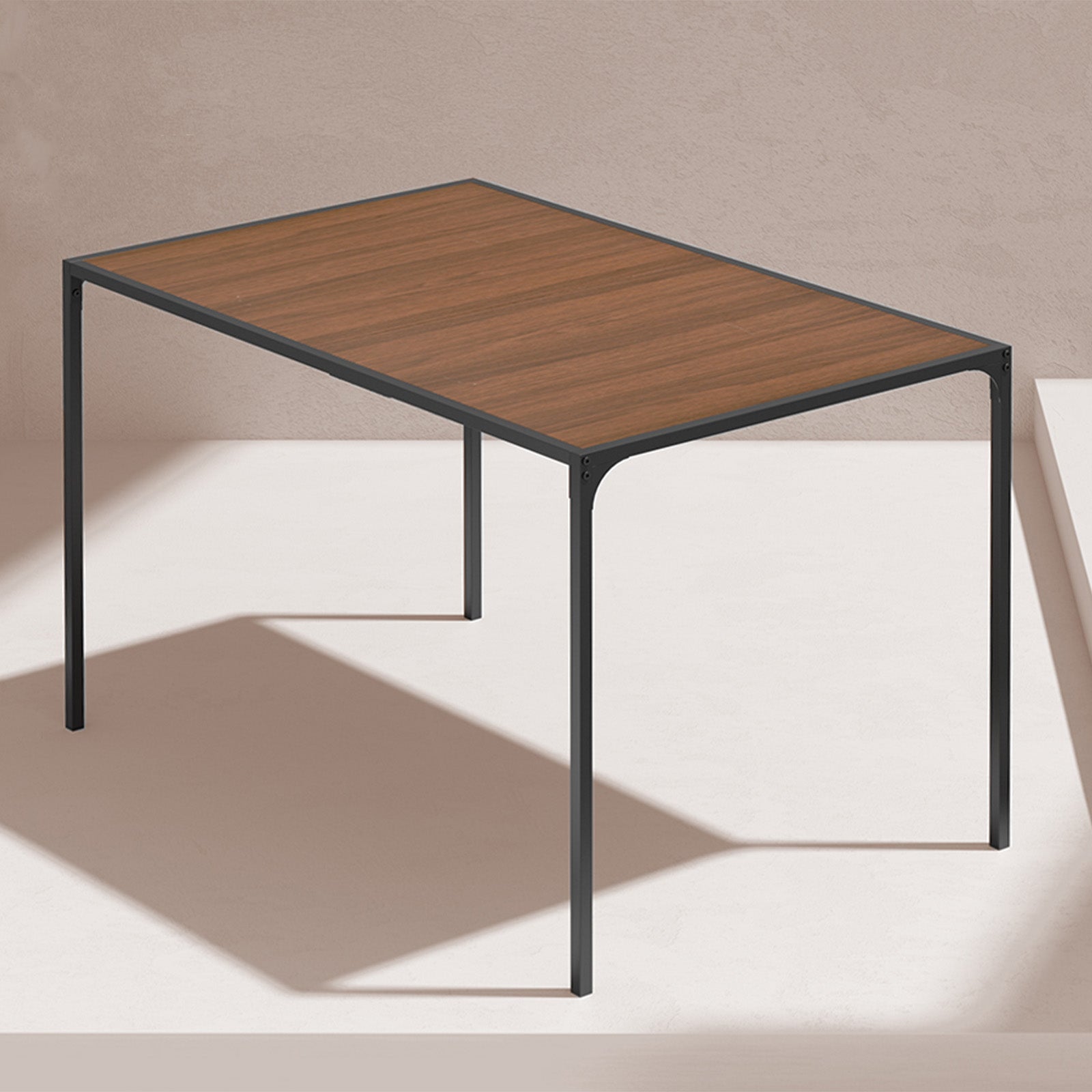 Homy Casa Milliken 47.2" Espresso Rectangluar Bistro Dining Table Writing Desk