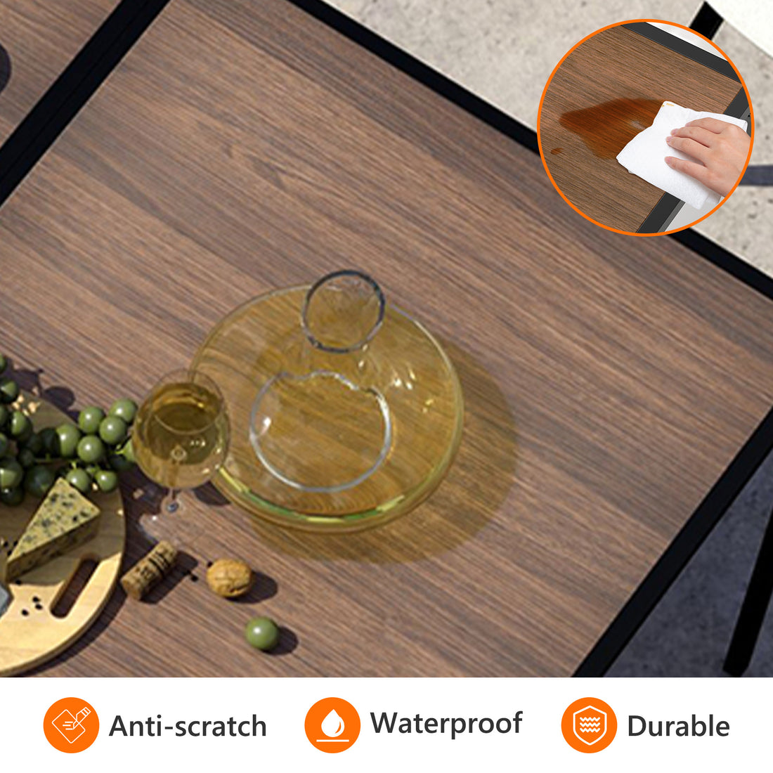 Warm walnut-Look Tabletop
