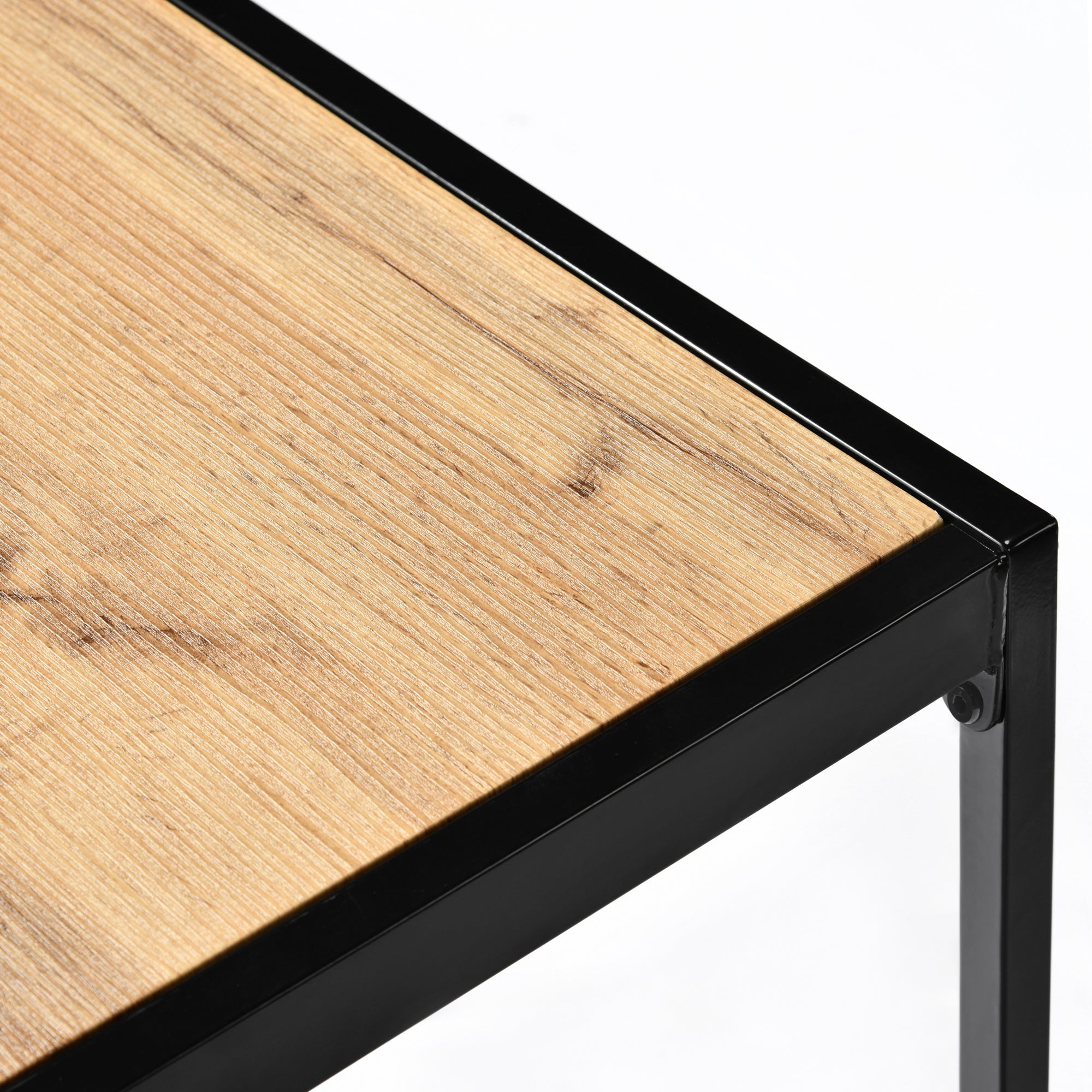 Milliken Industrial 47" Walnut Rectangluar Dining Table