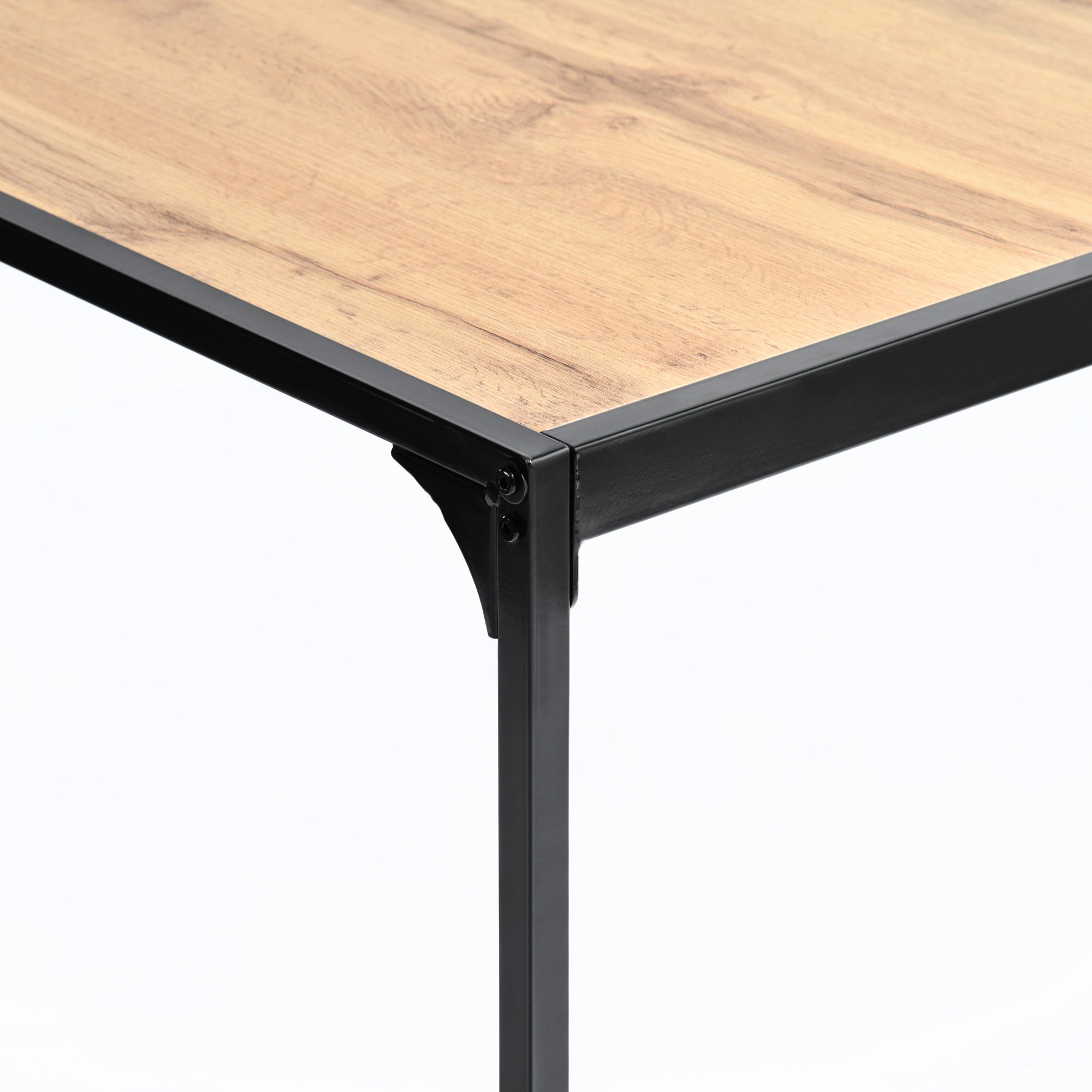 Milliken Industrial 47" Walnut Rectangluar Dining Table
