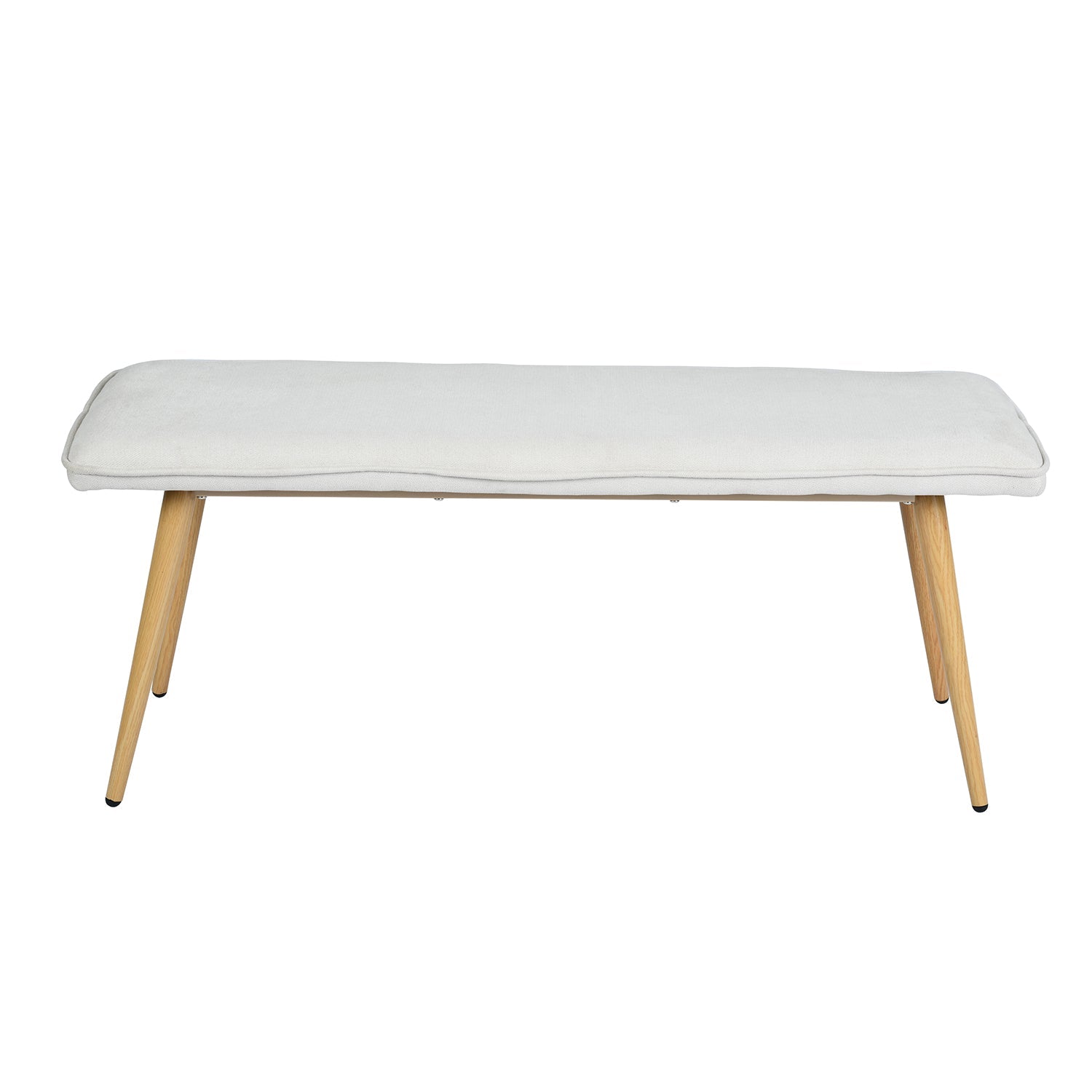 Nuhu Bedroom Mid-Century Modern Upholstered Long Bench -  Homy Casa