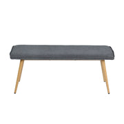 Nuhu Bedroom Mid-Century Modern Upholstered Long Bench - HOMY CASA