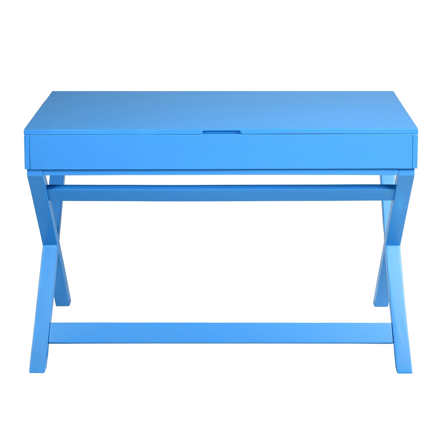Homy Casa PARCA BLUE 44.09" W x 20.08" D Office Desk for Home Workspace Open Box