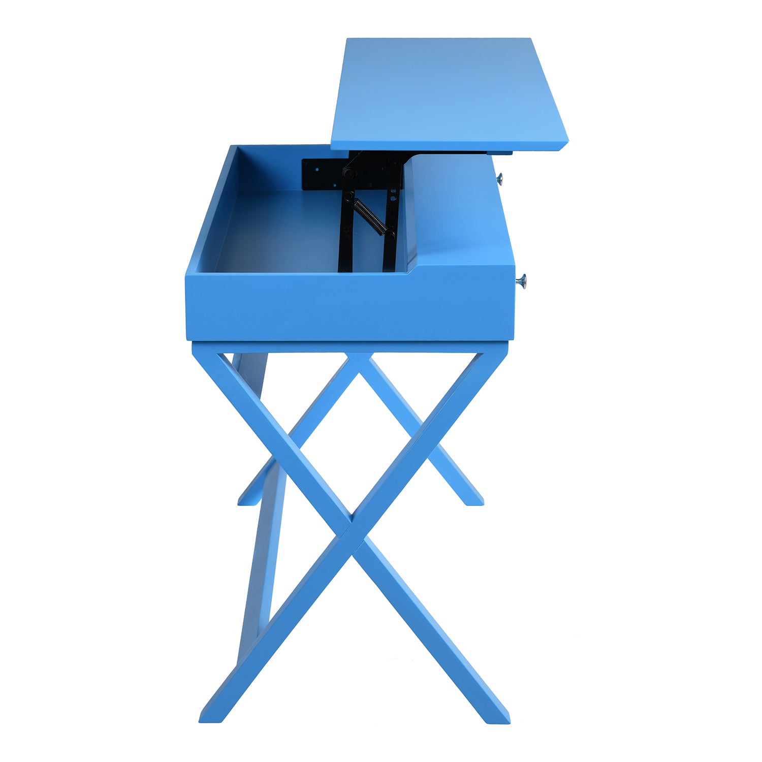Homy Casa PARCA BLUE 44.09" W x 20.08" D Office Desk for Home Workspace Open Box