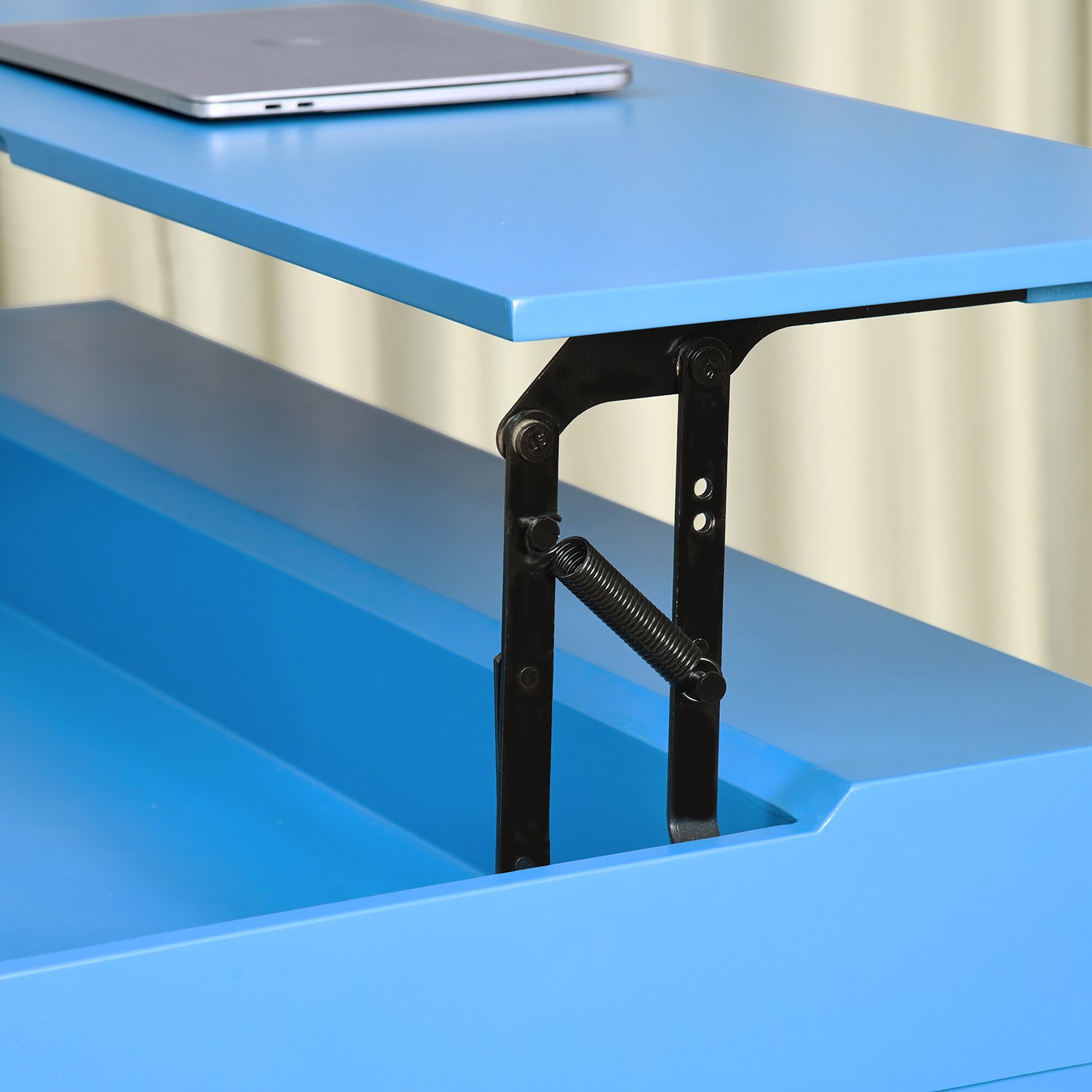 Homy Casa PARCA BLUE 44.09" W x 20.08" D Office Desk for Home Workspace Open Box